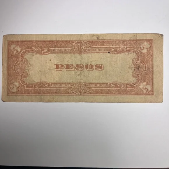 WWII Era Japanese Government Notes Used in Phillipines Set of Four 1, 5, 10, 100 - Picture 5 of 12